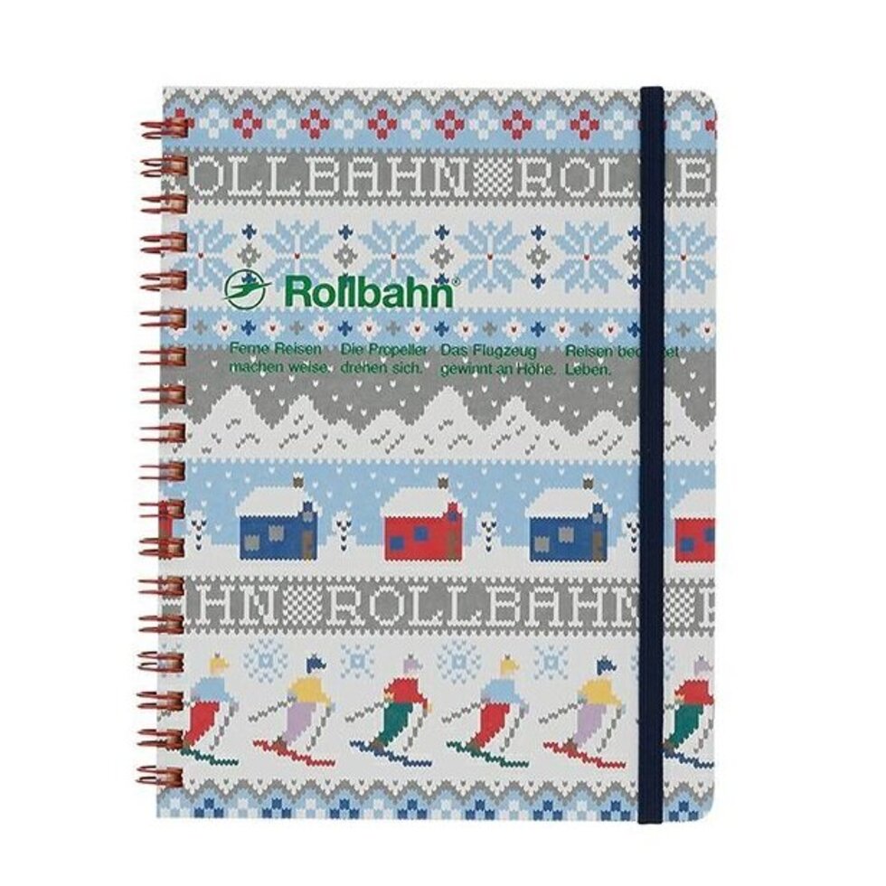 Rollbahn Spiral Bound Notebook Knit Ski - Freshie & Zero Studio Shop
