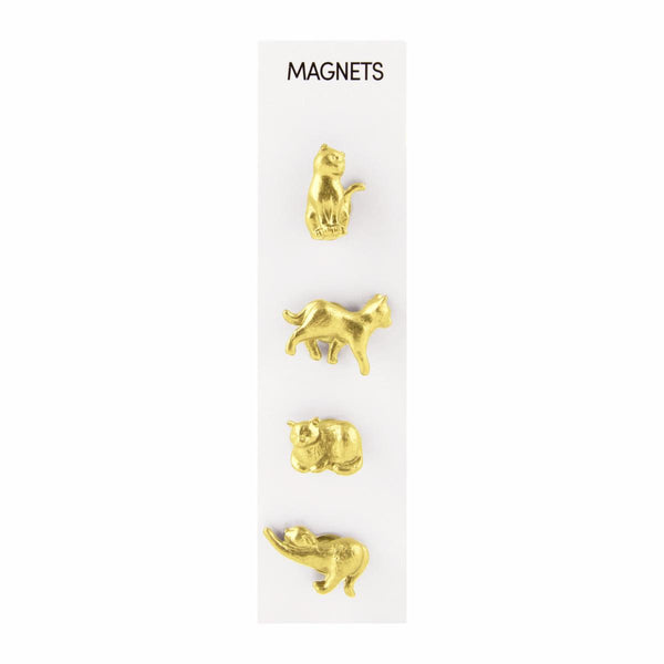 Little Magnets: Gold Cats - Freshie & Zero Studio Shop