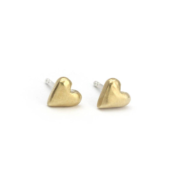 Heart studs: Bronze - Freshie & Zero Studio Shop