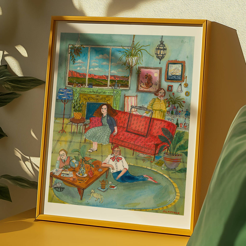 Other People's Living Rooms 11"x14" Print by Jill Kittock - Freshie & Zero Studio Shop