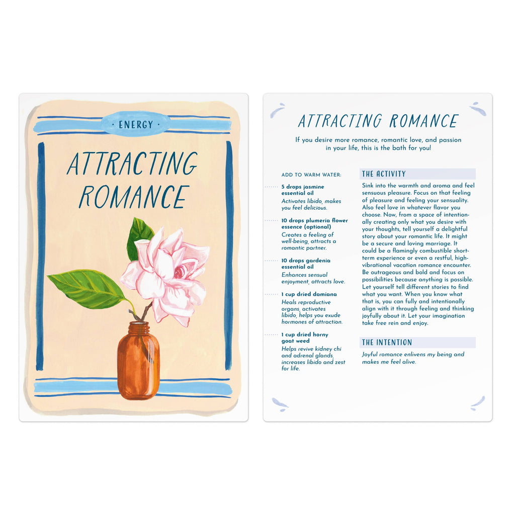 Blissful Baths: 40 Rituals for Self-Care Card Deck - Freshie & Zero Studio Shop