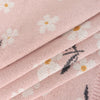 Organic Cotton Baby Blanket - Pink Daisy Floral - Freshie & Zero Studio Shop
