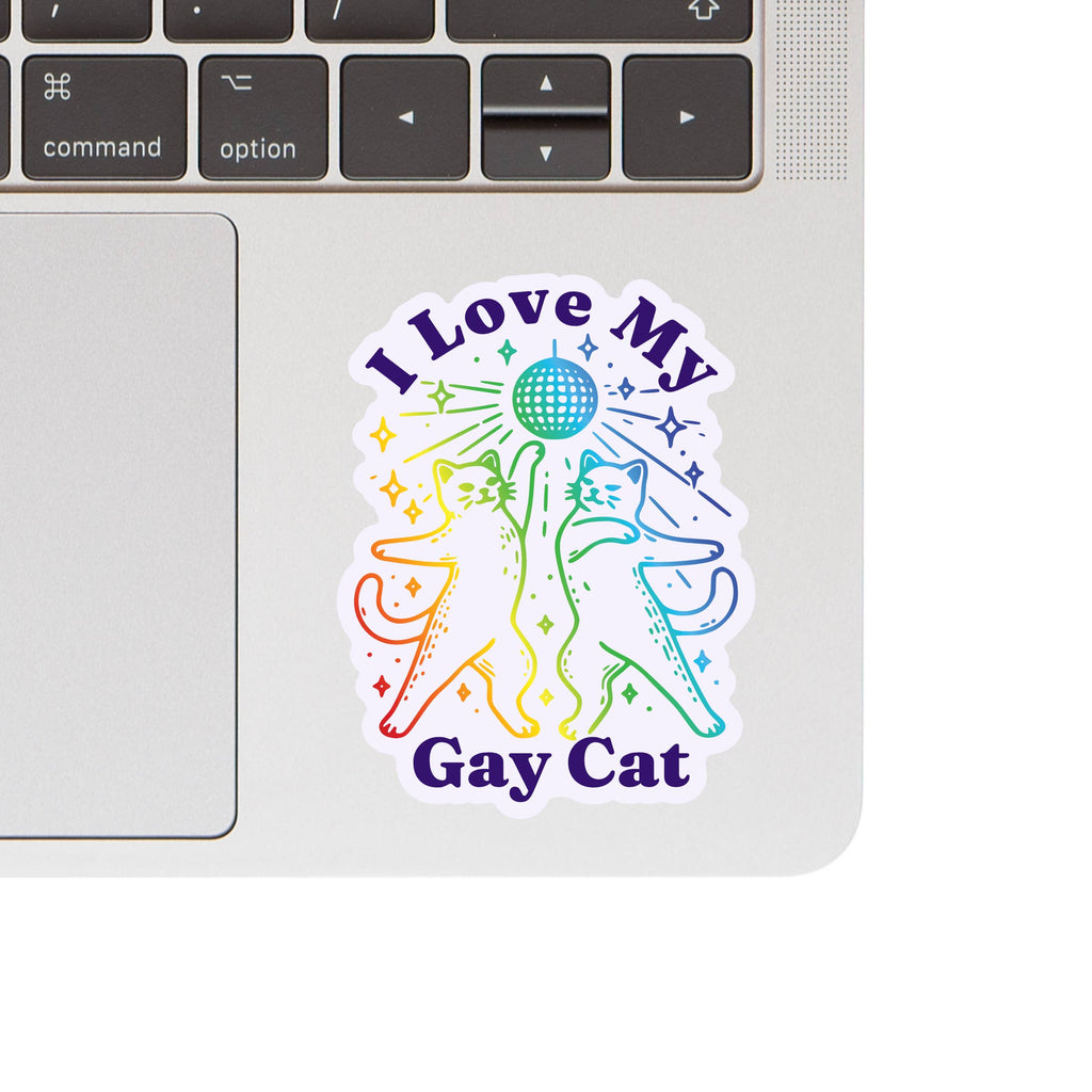 I Love My Gay Cat High Quality Vinyl Sticker - Freshie & Zero Studio Shop