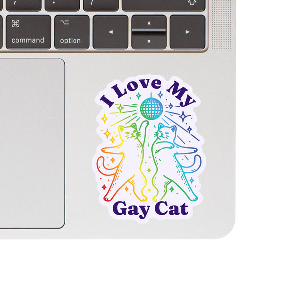 I Love My Gay Cat High Quality Vinyl Sticker - Freshie & Zero Studio Shop