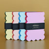 Scalloped Shaped Notepad | Peach + Persimmon Edge - Freshie & Zero Studio Shop