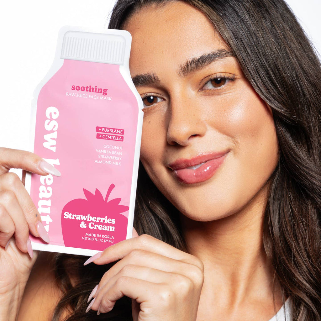 Strawberries and Cream Soothing Raw Juice Sheet Mask - Freshie & Zero Studio Shop