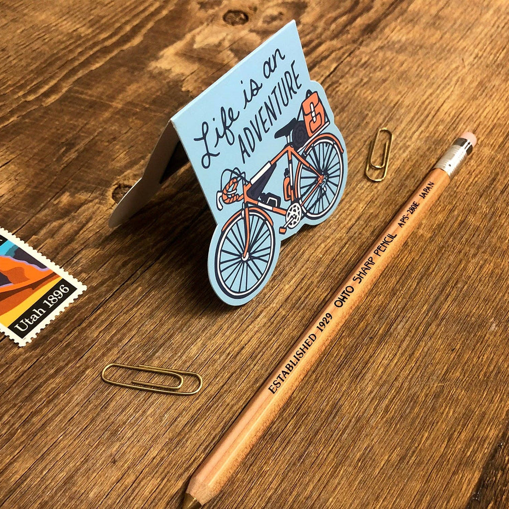 Adventure Bicycle Magnetic Bookmark - Freshie & Zero Studio Shop