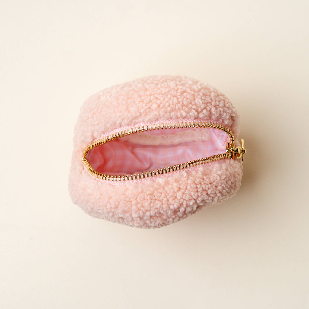 Teddy Pouch - Circle Heart to Heart - Freshie & Zero Studio Shop