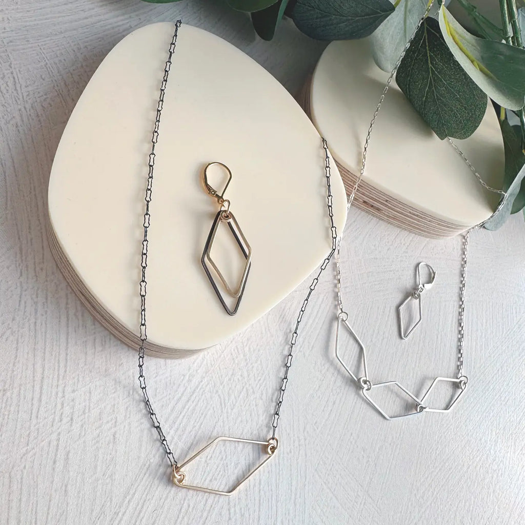 Gold + Ink Mirage Earrings - Freshie & Zero Studio Shop