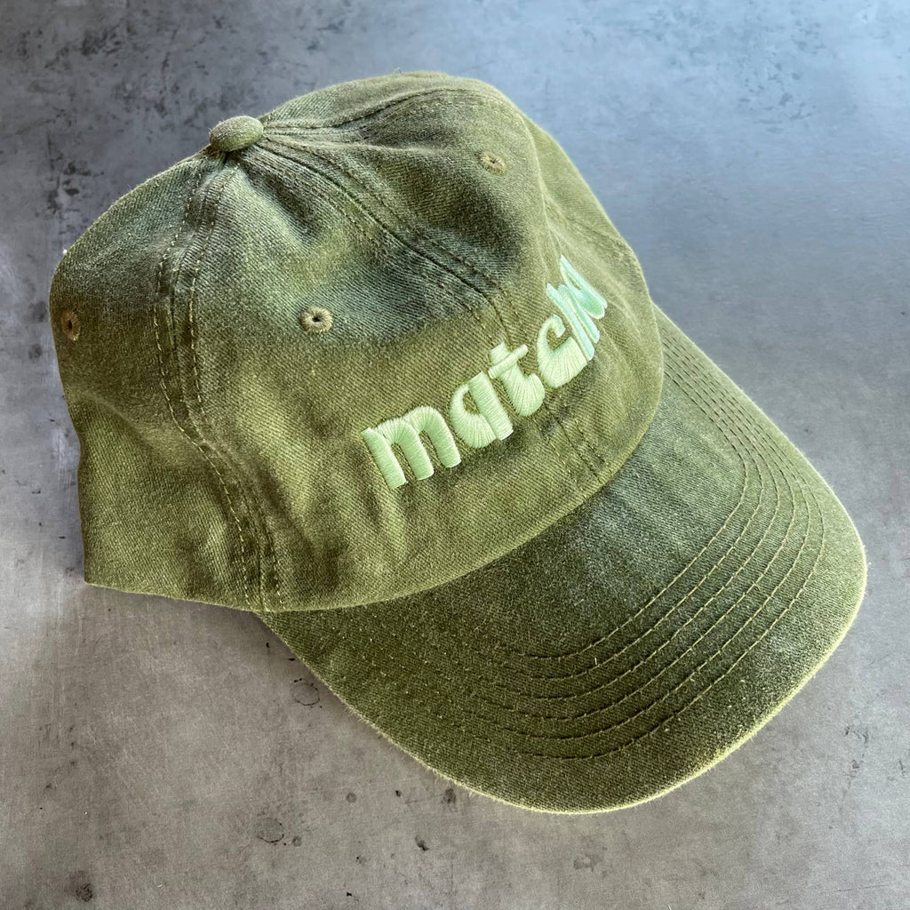 Matcha Embroidered Baseball Hat - Freshie & Zero Studio Shop