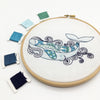 Whale Embroidery Kit - Freshie & Zero Studio Shop