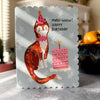 Meo-Wow Cute Cat Birthday Cat Card - Freshie & Zero Studio Shop