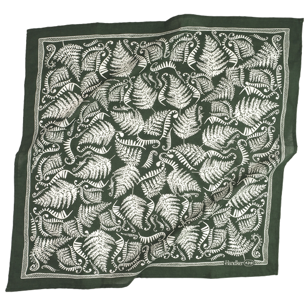 Handker Bandana: Fern Bandana No. 139 - Freshie & Zero Studio Shop