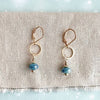 lagoon blue gemstone drop earrings - Freshie & Zero Studio Shop
