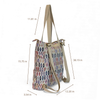 Convertible Shoulder Bag/Backpack: Boho Geometric - Freshie & Zero Studio Shop