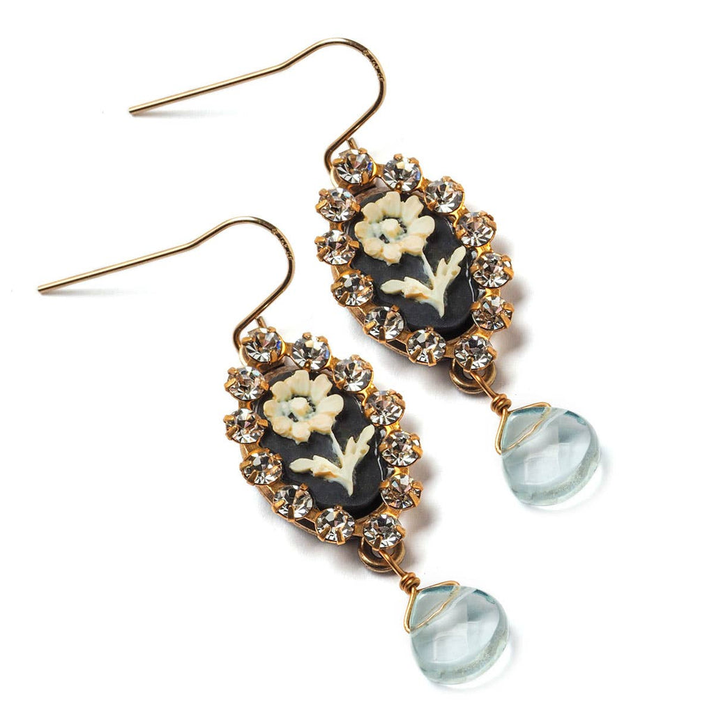 Midnight in the Garden Earrings by Jill Schwartz - Freshie & Zero Studio Shop