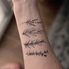 Herbs Temporary Tattoos: Yellow - Freshie & Zero Studio Shop