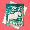 No Pony Birthday Card - Freshie & Zero Studio Shop