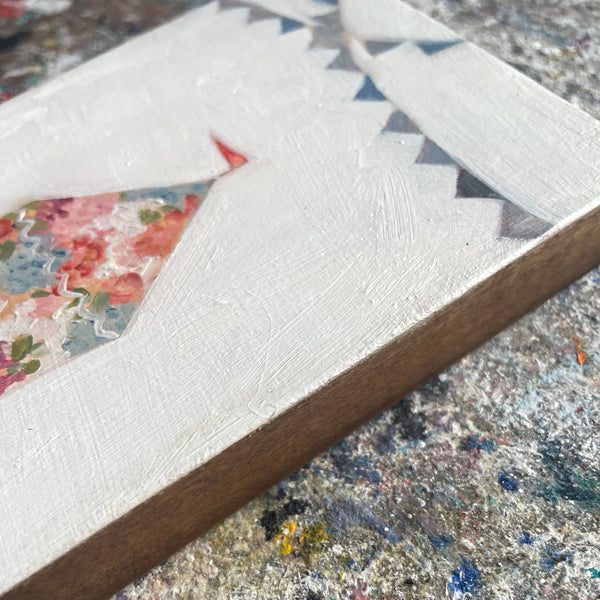 A circus made of wildflowers - original oil painting on wood - Freshie & Zero Studio Shop