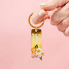 Enamel Floral Keychain - More Coffee Please - Freshie & Zero Studio Shop