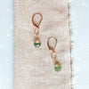 peridot bay gemstone drop earrings - Freshie & Zero Studio Shop
