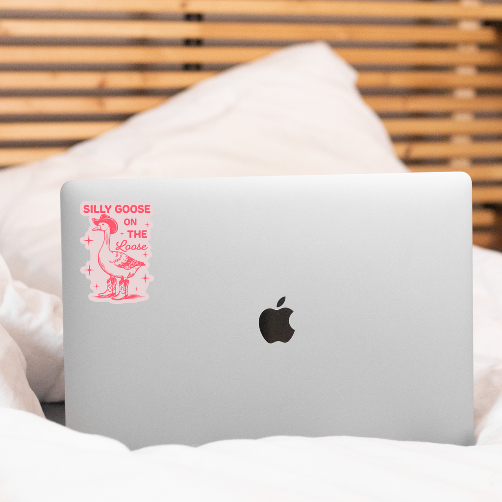 Silly Goose on the Loose Sticker - Freshie & Zero Studio Shop