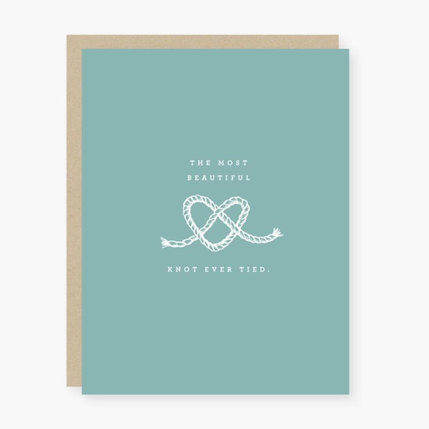 The Most Beautiful Knot Wedding Card - Freshie & Zero Studio Shop