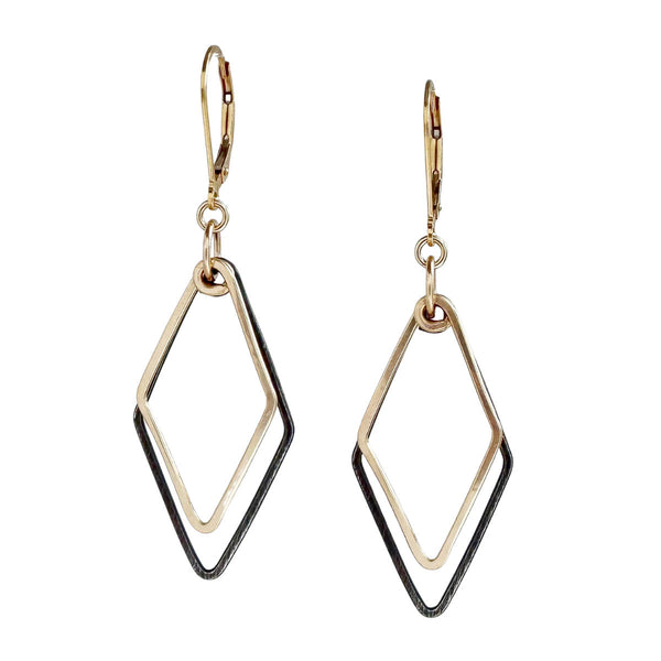 Gold + Ink Mirage Earrings - Freshie & Zero Studio Shop