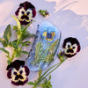 Viola Hair Claw - Violet Pansy Wildflower Purple Hair Clip - Freshie & Zero Studio Shop