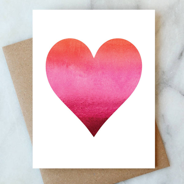 Big Heart Love Greeting Card - Freshie & Zero Studio Shop