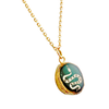 Emerald Snake Gemstone Symbol Necklace by Jill Makes - Freshie & Zero Studio Shop