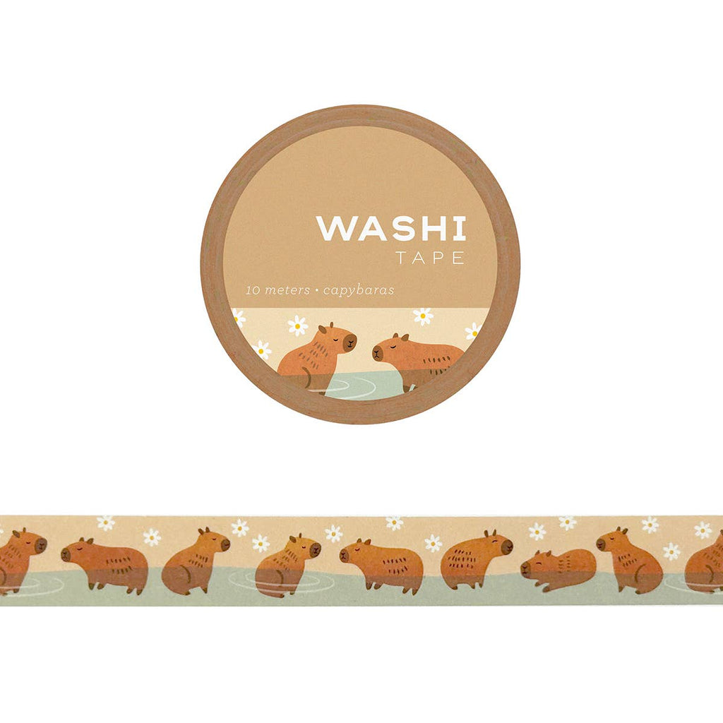Capybaras Washi Tape - Freshie & Zero Studio Shop