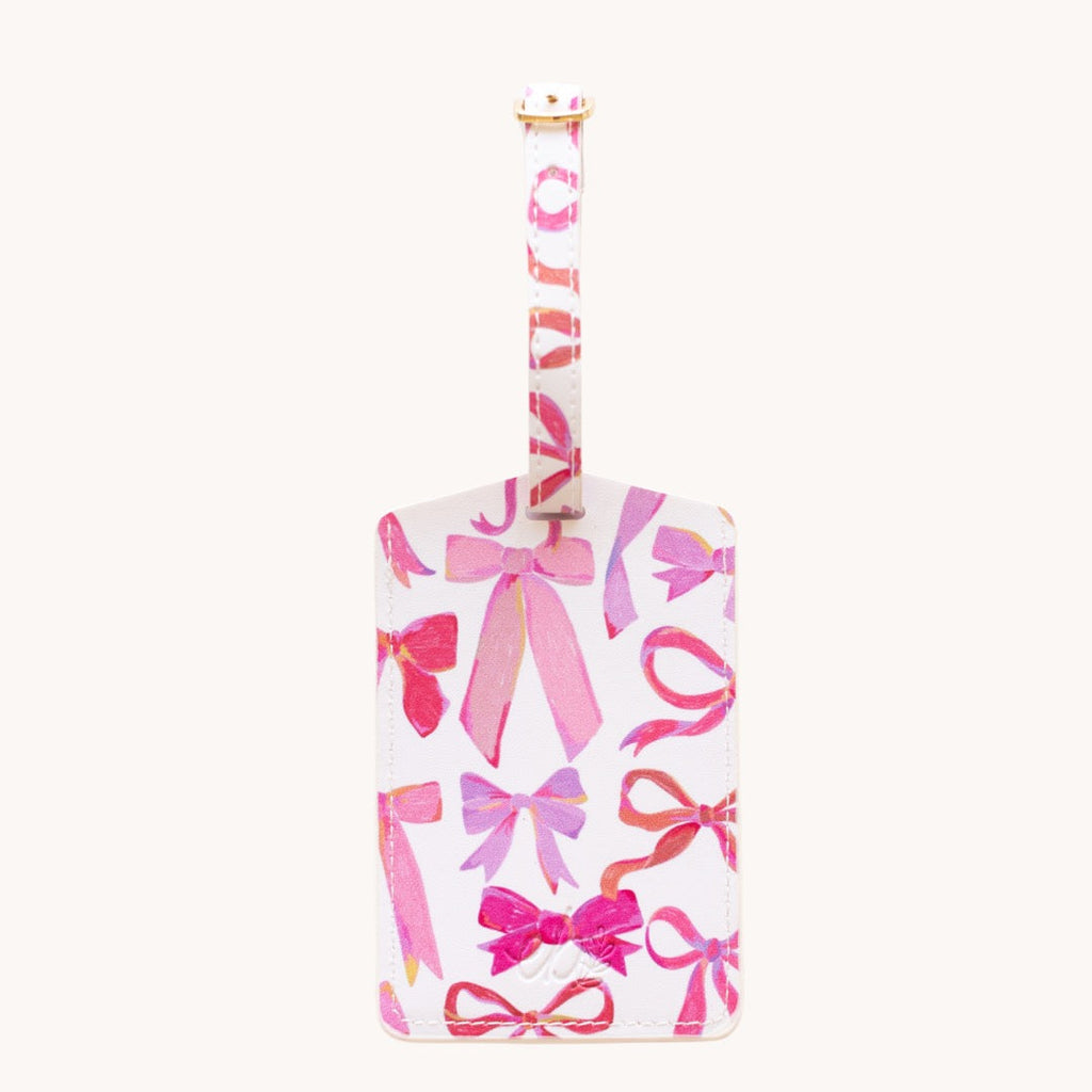 Pink Bows Luggage Tag - Freshie & Zero Studio Shop