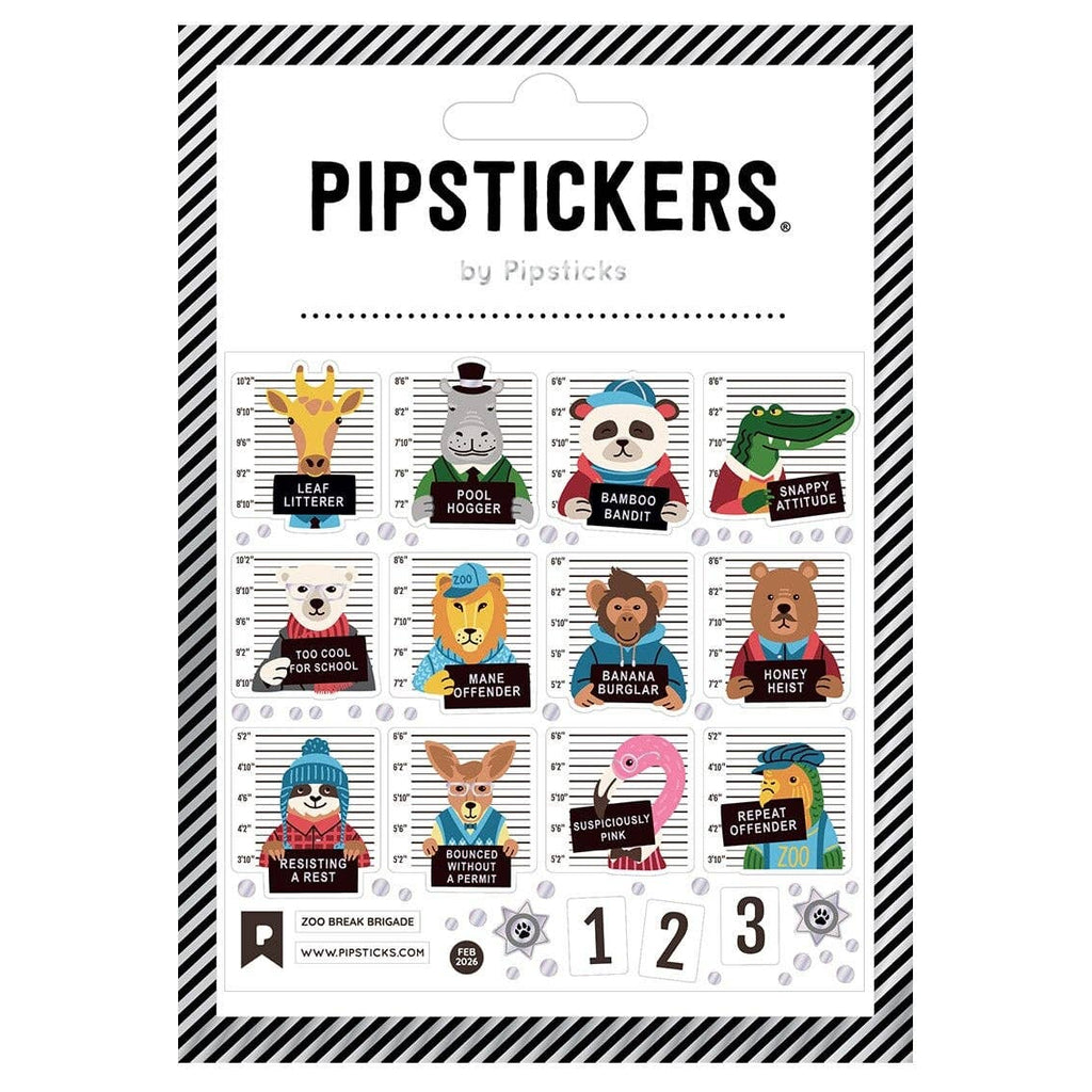 Zoo Break Brigade Sticker Sheet by Pipstickers - Freshie & Zero Studio Shop