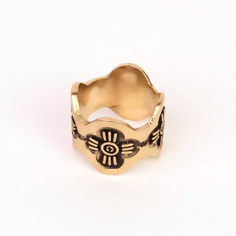 Gladys Brass Bandana Slide Ring by Handker - Freshie & Zero Studio Shop