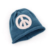 Handmade Knit Blue Peace Baby Beanie - Freshie & Zero Studio Shop