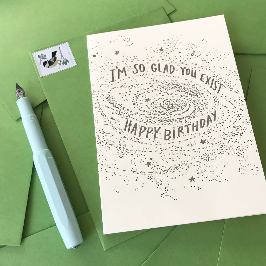 So Glad You Exist Birthday Card - Freshie & Zero Studio Shop