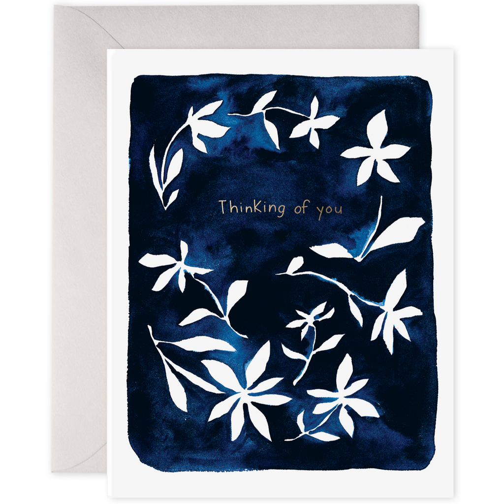 Indigo Thinking of You Sympathy Card by E. Frances - Freshie & Zero Studio Shop