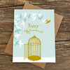 Flying Swallows Happy Retirement Card - Freshie & Zero Studio Shop