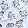 Become Ungovernable Cat Sticker - Freshie & Zero Studio Shop