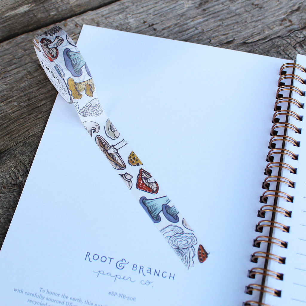 Root & Branch Washi Tape: Mushroom + Fungi - Freshie & Zero Studio Shop