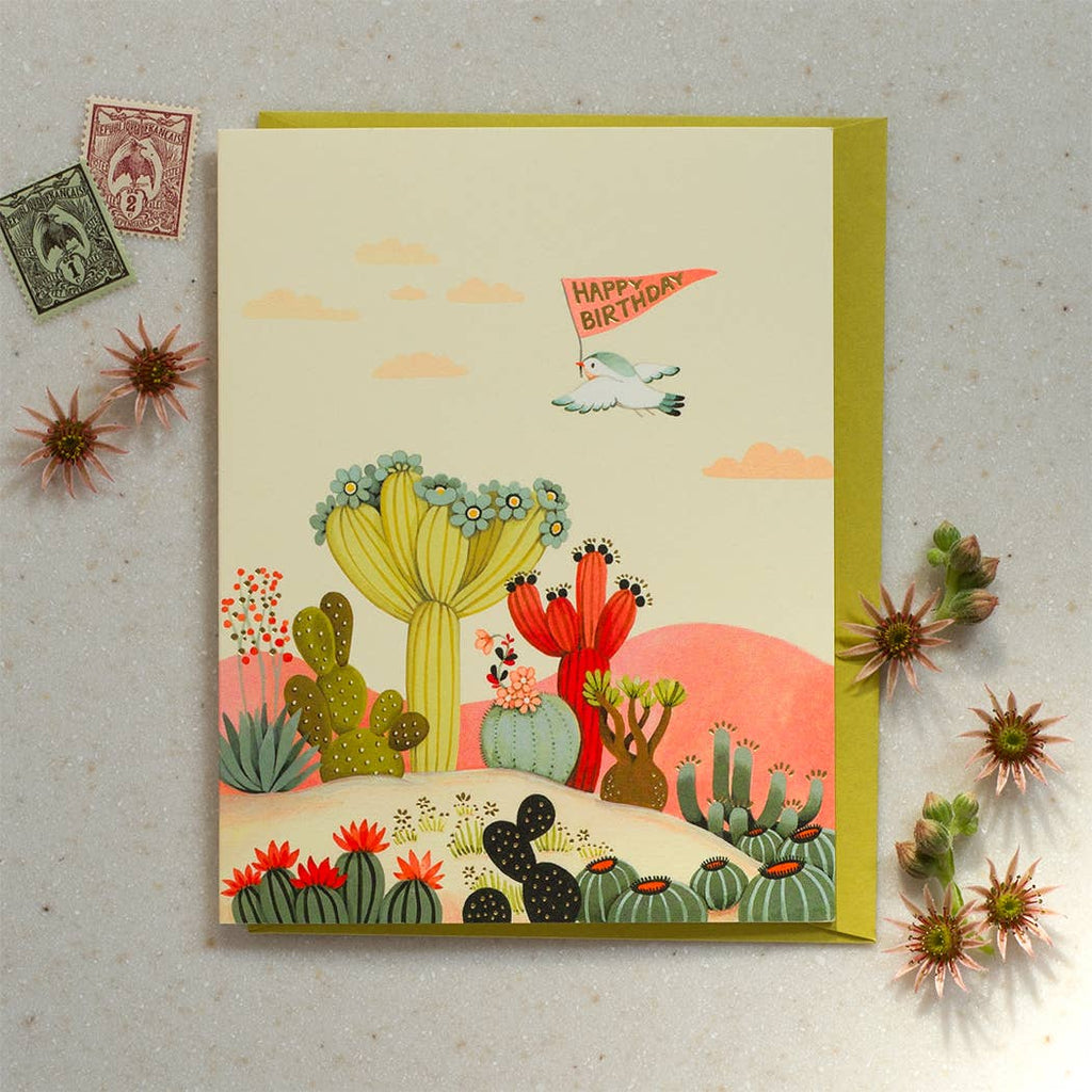 Cactus Hills Birthday Greeting Card - Freshie & Zero Studio Shop
