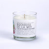 Rockrose de la Mer Medium Glass Candle by Just Bee - Freshie & Zero Studio Shop