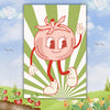 House 2'x3' Flag: Retro Tomato Dude 1st Edition - Freshie & Zero Studio Shop