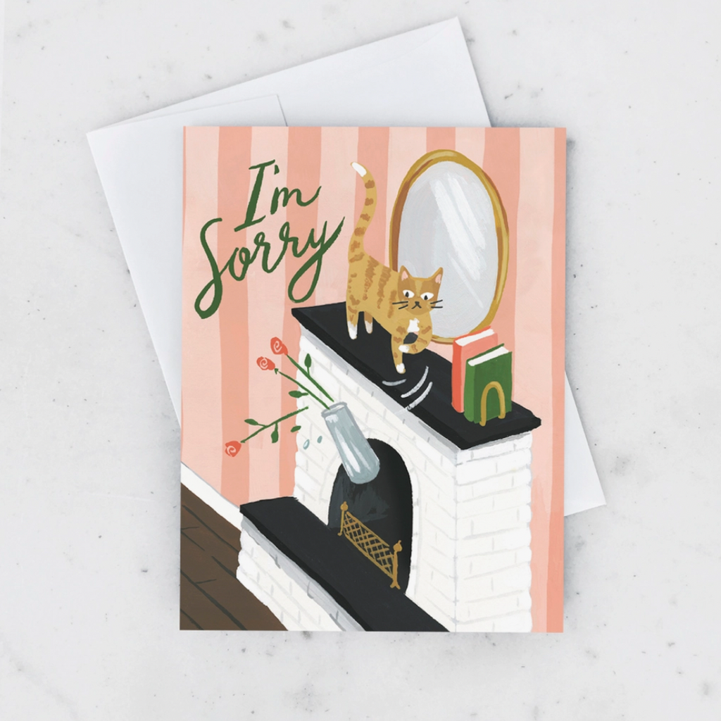 Sorry Cat Card by Idlewild - Freshie & Zero Studio Shop