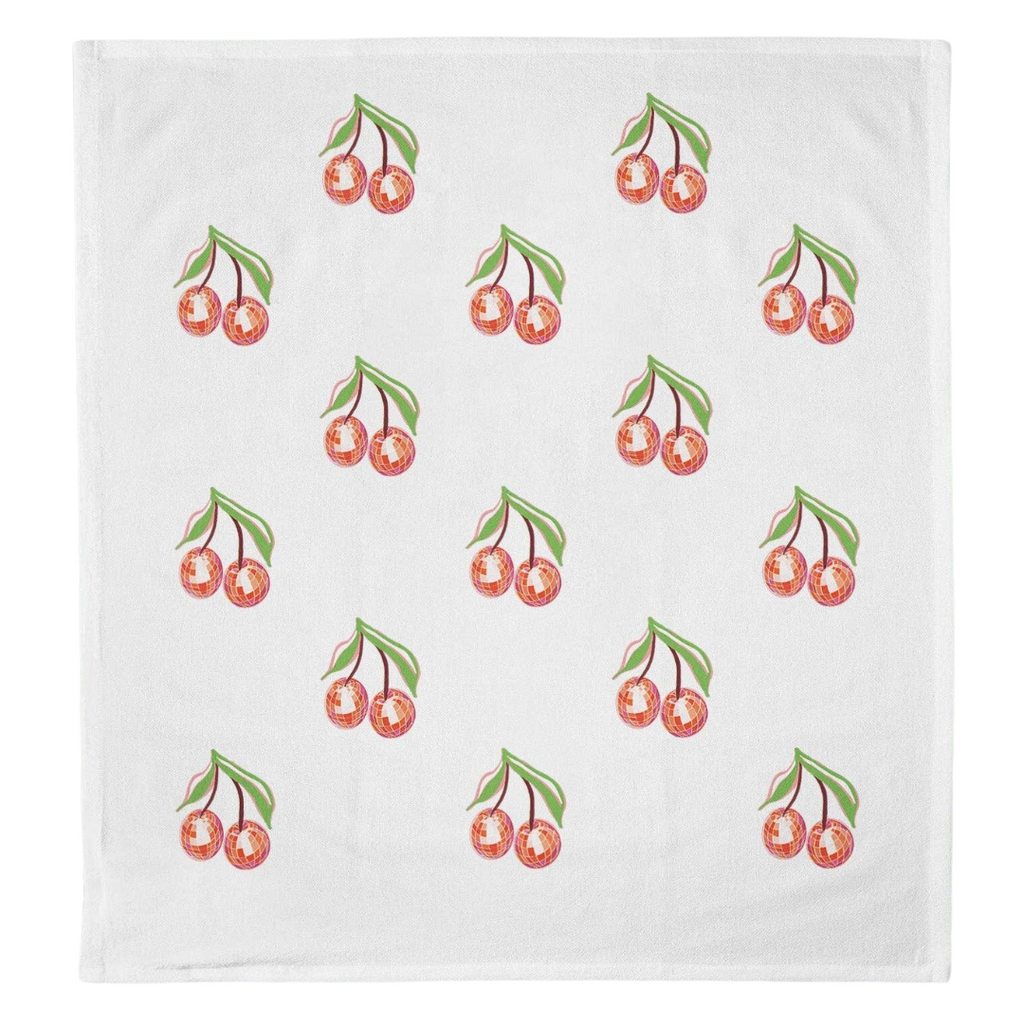 Disco Cherry Tea Towel - Freshie & Zero Studio Shop