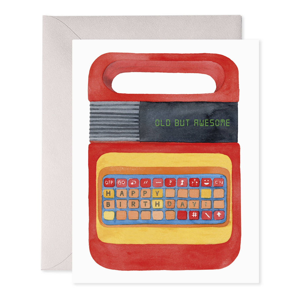 Old But Awesome Birthday Greeting Card - Freshie & Zero Studio Shop