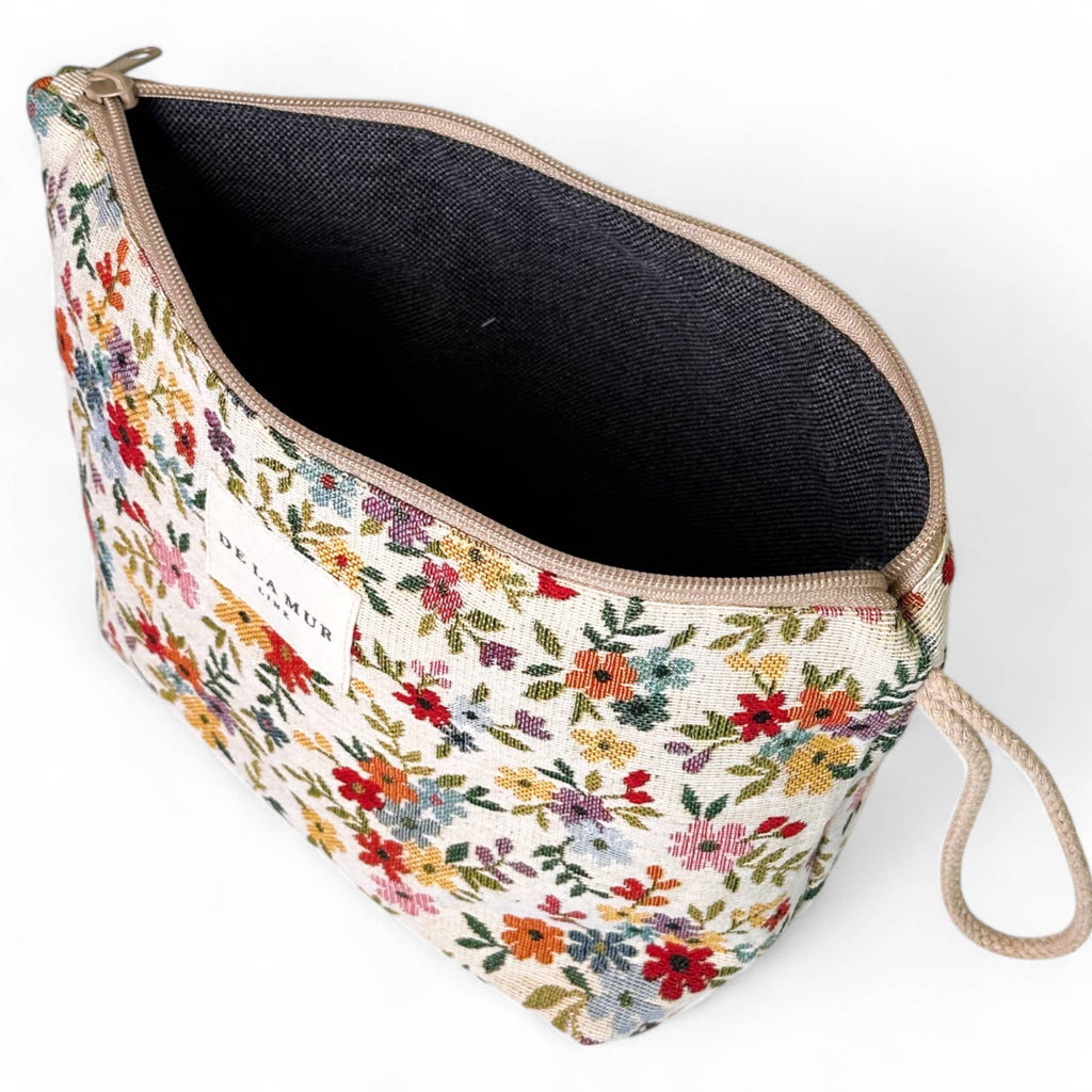Large Makeup Bag: Heritage Floral - Freshie & Zero Studio Shop