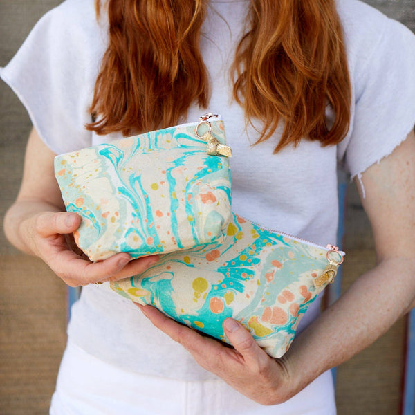 Astral Marbled Pouch -  Lake - Freshie & Zero Studio Shop
