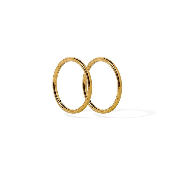 Ava Gold Huggie Infinity Hoop Earrings - Small - Freshie & Zero Studio Shop